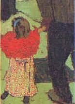 Edouard Vuillard Enfant avec Echarpe Rouge France oil painting art